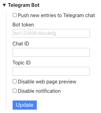 Telegram Bot Integration